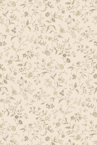Primavera Wallpaper - Meringue - Sample