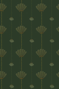 Nautical Treasures Wallpaper - Cactus - Sample