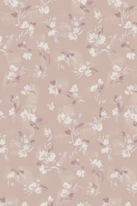 Floating Slowly Wallpaper - Sea Pink - Sample
