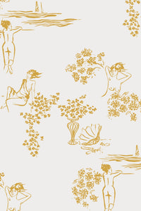 Sisters Wallpaper - Sunstone - Sample