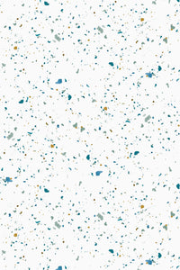 Memphis Wallpaper - Aqua - Sample